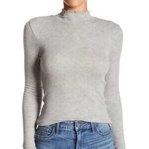 Abound Ruffled Ribbed Long Sleeve Top XL